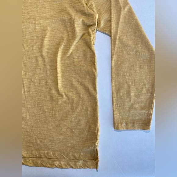 NEW Size XXL Mens Cremieux Denim Long Sleeve Shirt V-Neck Cotton Curry Yellow - Picture 2 of 6